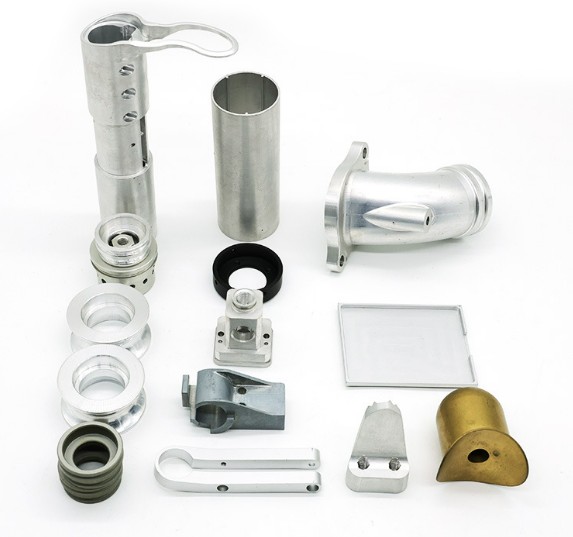 Mixed CNC turned and milled components